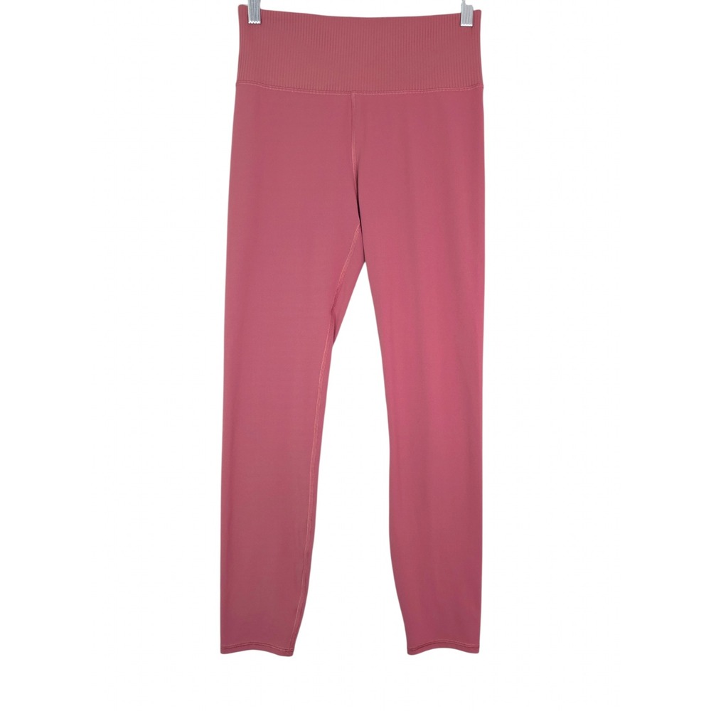 Vuori Rib Studio Leggings Women Medium Pink High Rise VW428